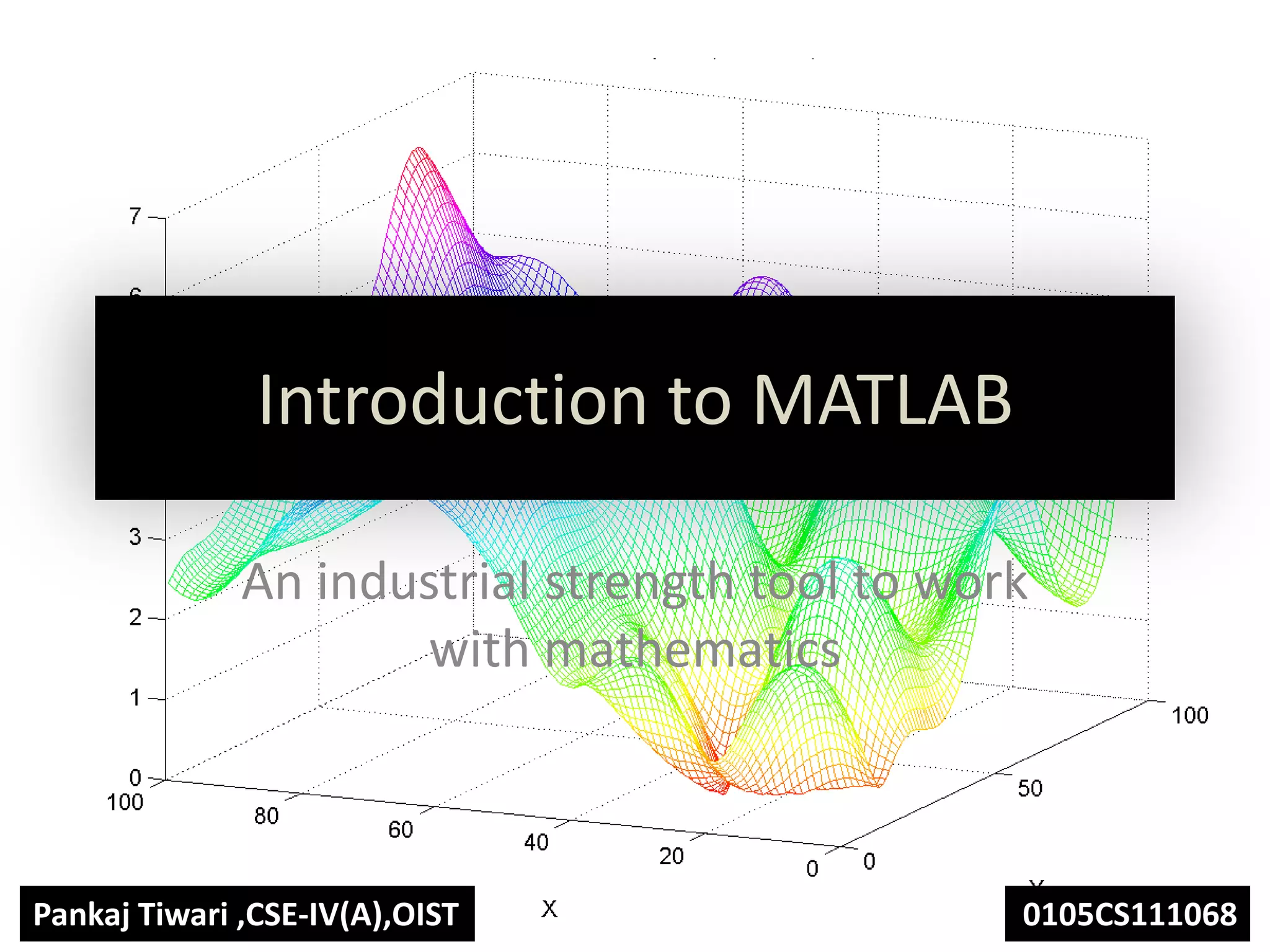 Introduction to matlab | PPT