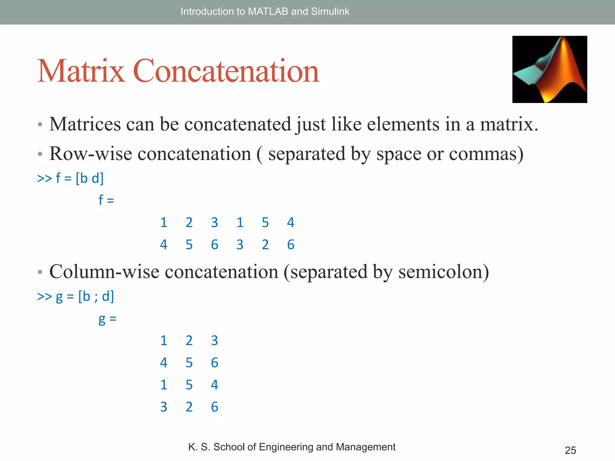 Introduction to MATLAB | PPTX