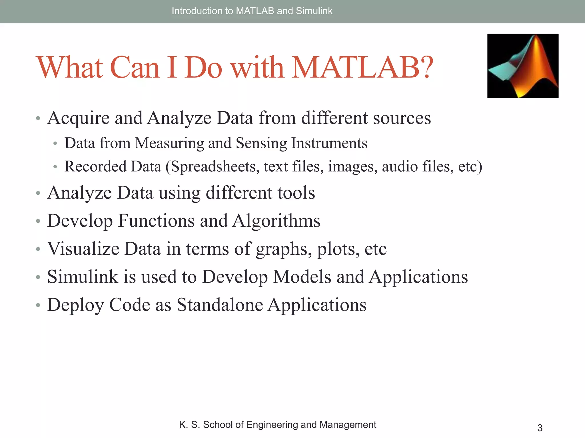 Introduction to MATLAB | PPT