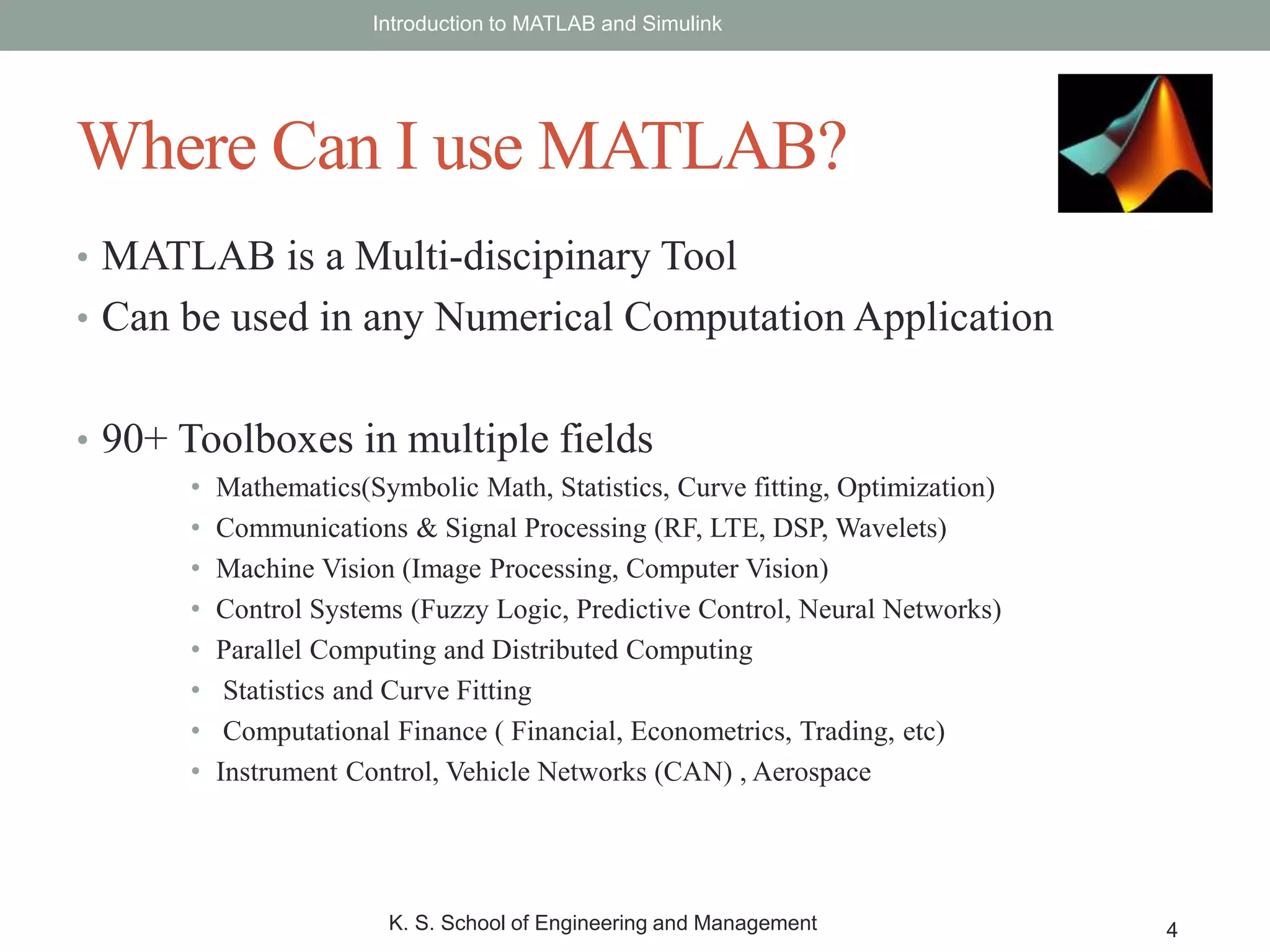 Introduction to MATLAB | PPTX