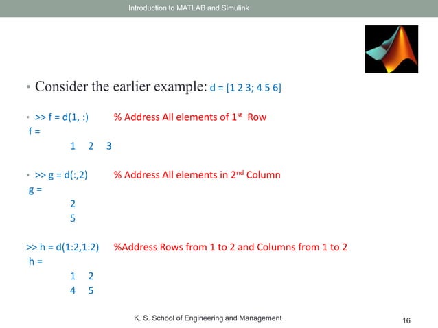 Introduction to MATLAB | PPTX