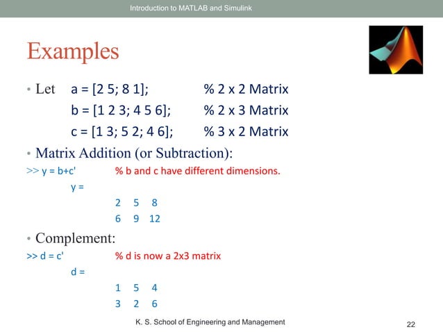 Introduction to MATLAB | PPTX