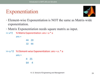 Introduction to MATLAB | PPTX