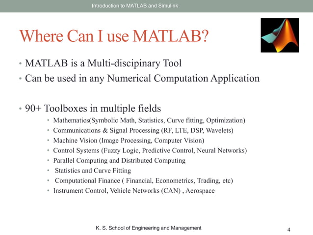 Introduction to MATLAB | PPTX