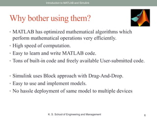 Introduction to MATLAB | PPTX