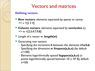 Introduction to matlab | PPT