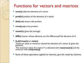 Introduction to matlab | PPT