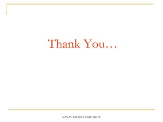 Thank You…
MANAV RACHNA UNIVERSITY
 
