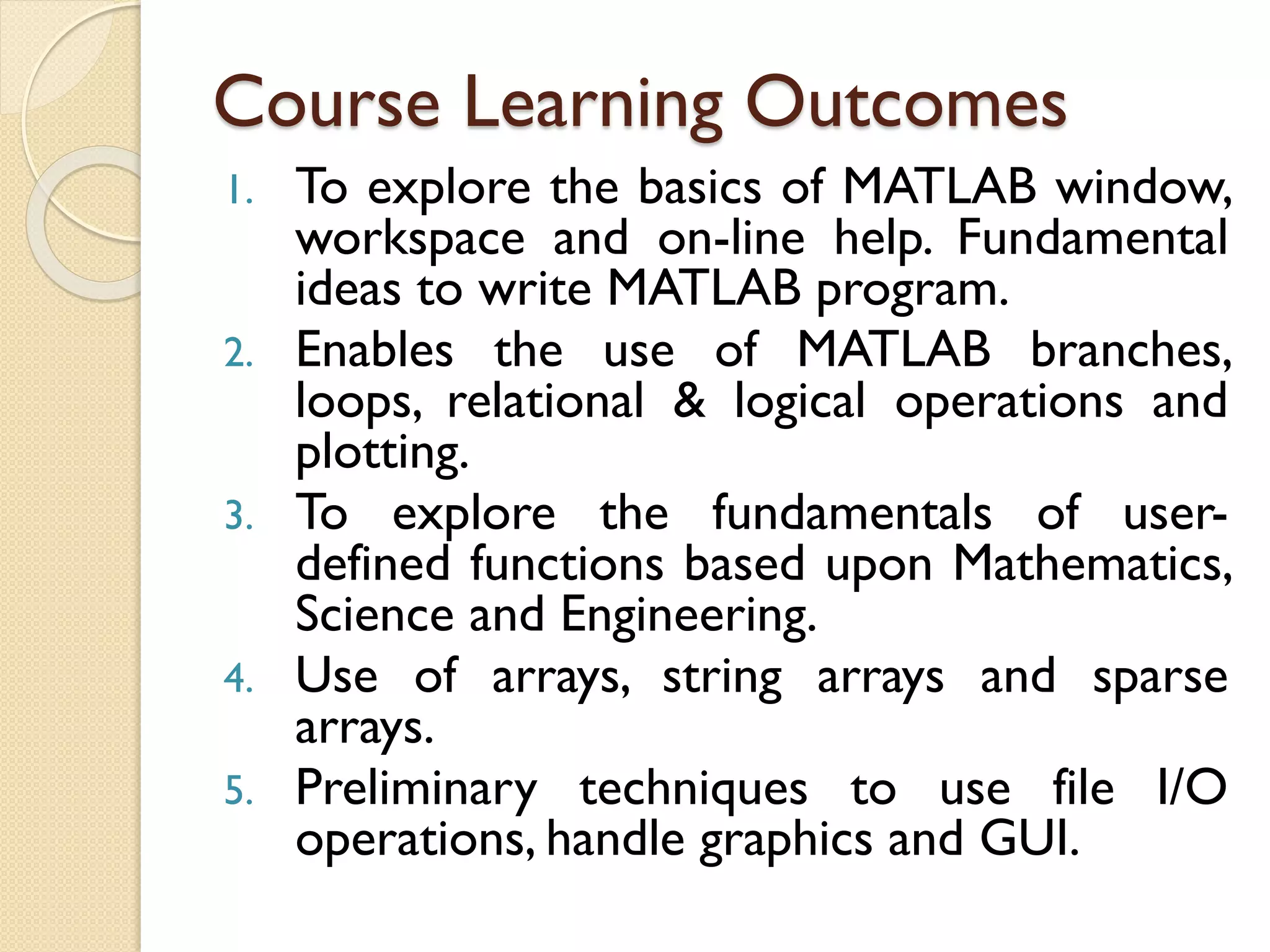 Introduction to matlab | PPT