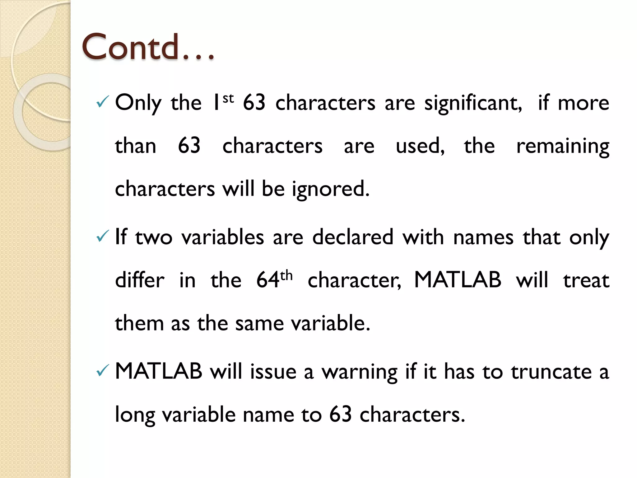 Introduction to matlab | PPT