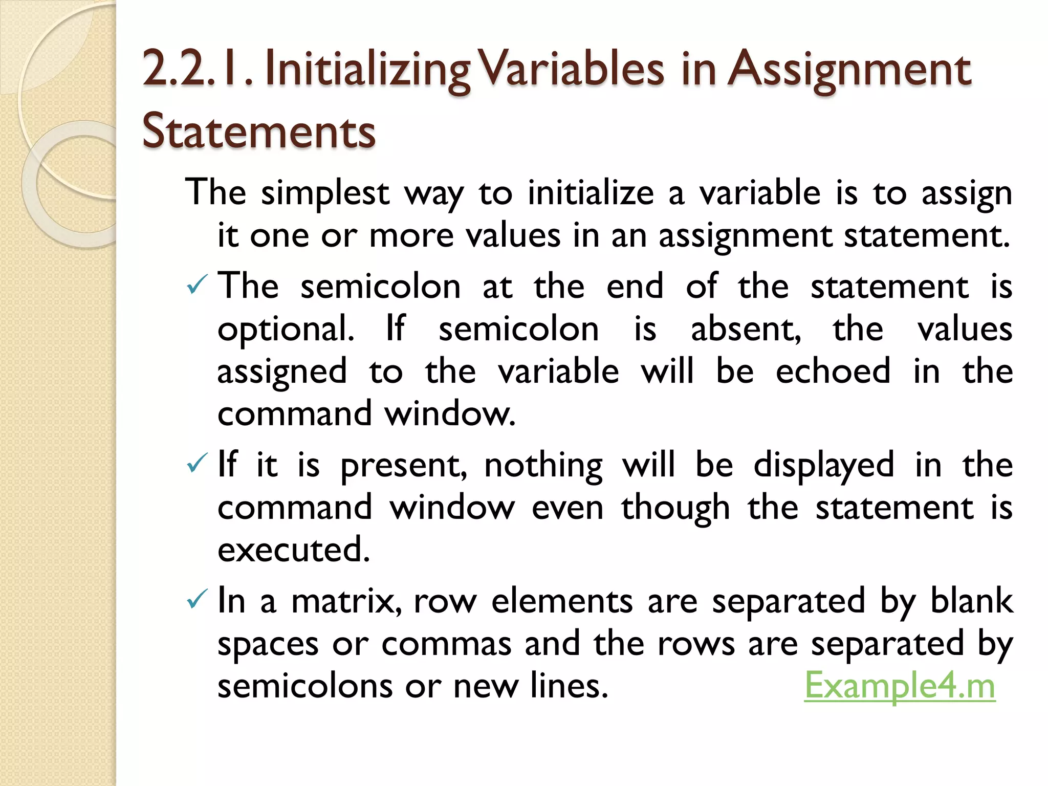 Introduction to matlab | PPT