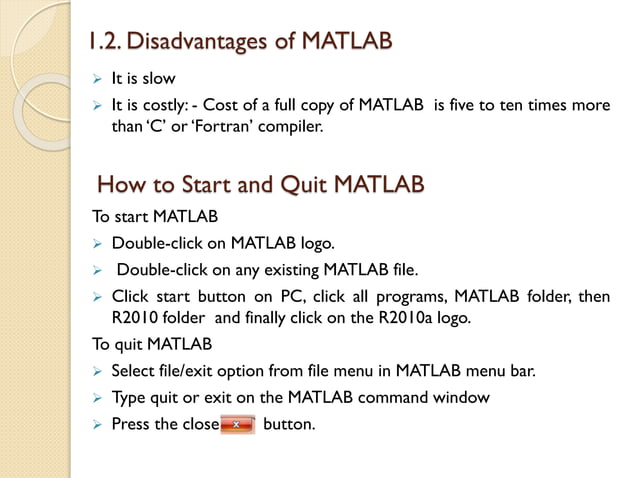 Introduction to matlab | PPT