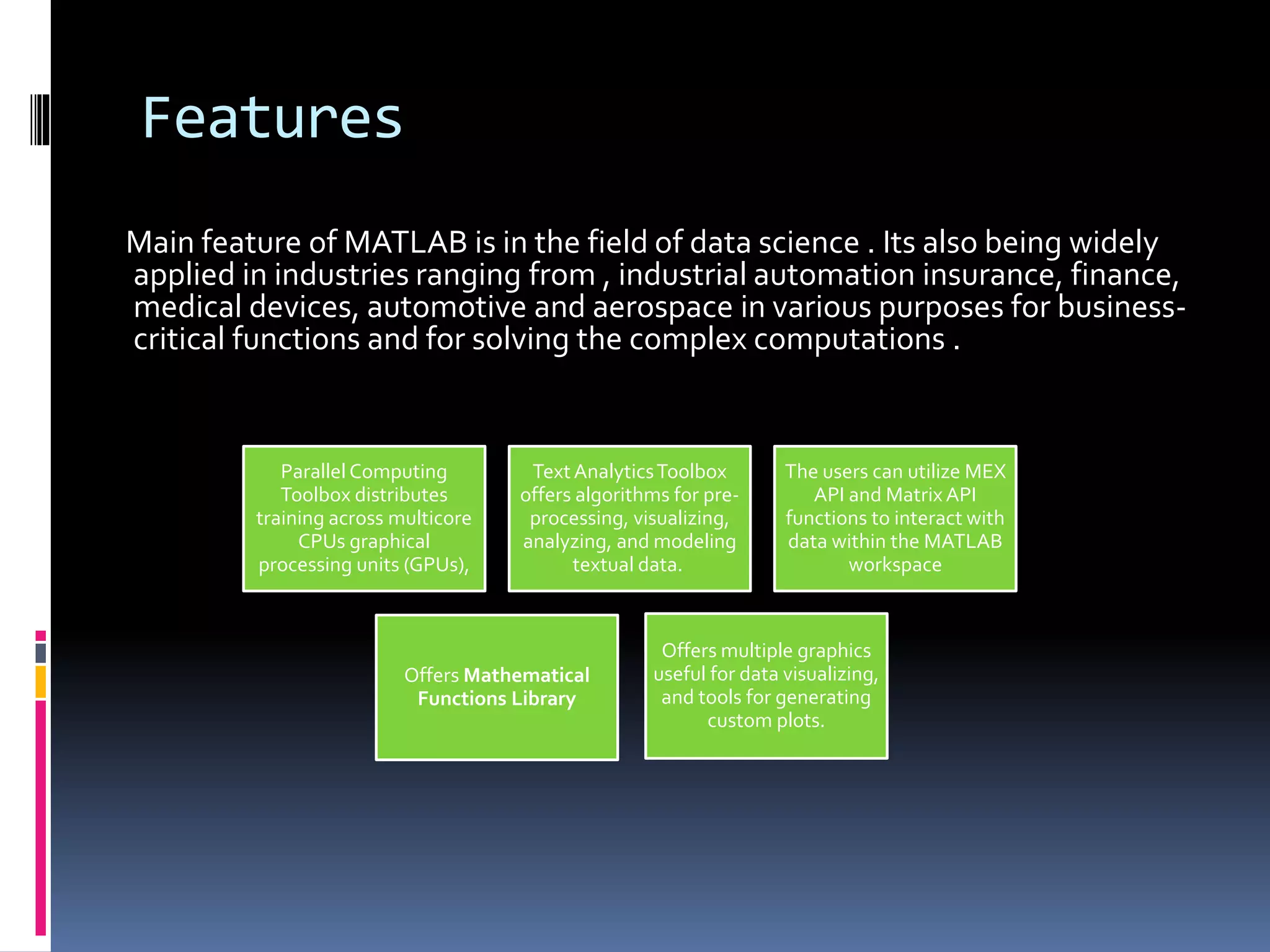 Introduction To MATLAB | PPT