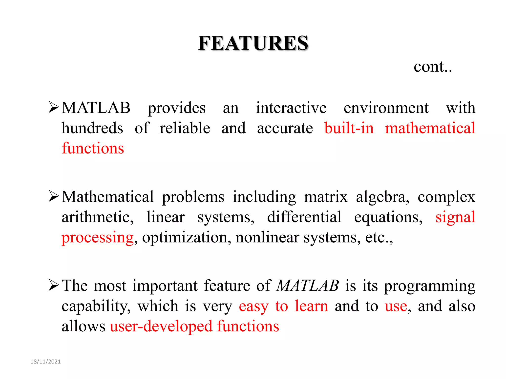 Introduction to MATLAB | PPT