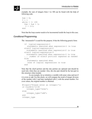 Introduction to matlab sikander m. mirza | PDF