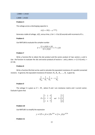 Introduction to matlab_application_to_electrical_engineering | PDF