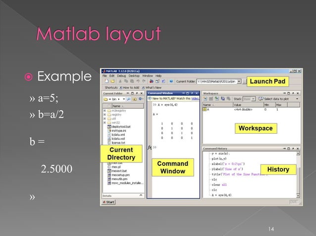 Introduction to matlab lecture 1 of 4 | PPT