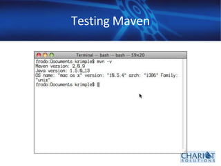 Testing Maven
 