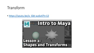 Maya S12 Principles.pdf Introduction to maya | PPTX