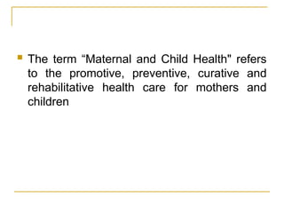 Comprehensive Antenatal Care: Ensuring Maternal and Child Health | PPT