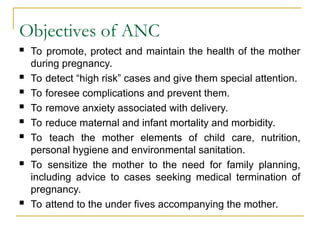Comprehensive Antenatal Care: Ensuring Maternal and Child Health | PPT