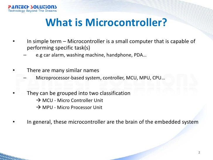 Introduction to Microcontroller block diagram washing machine embedded system 