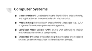 Introduction to Mechatronics (mechanical Engineering).pptx
