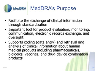 Introduction to MedDRA. a regulatory dictionary | PDF