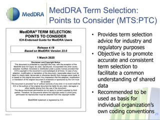 Introduction to MedDRA. a regulatory dictionary | PDF