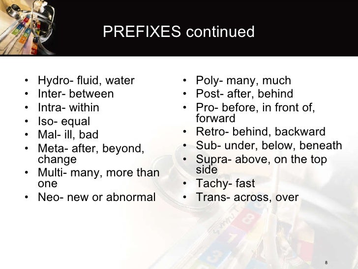 Introduction to medical terminology