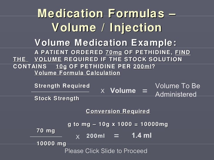 Introduction to Medication Calculations