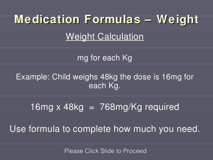Introduction to Medication Calculations
