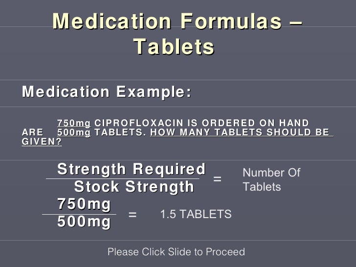 Introduction to Medication Calculations