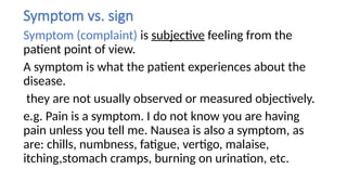 Sign Medical Term INTRODUCTION TO MEDICINE USED IN EMERGENCY .pptx. | PPTX