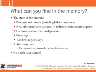 Introduction to Memory Analysis | PDF