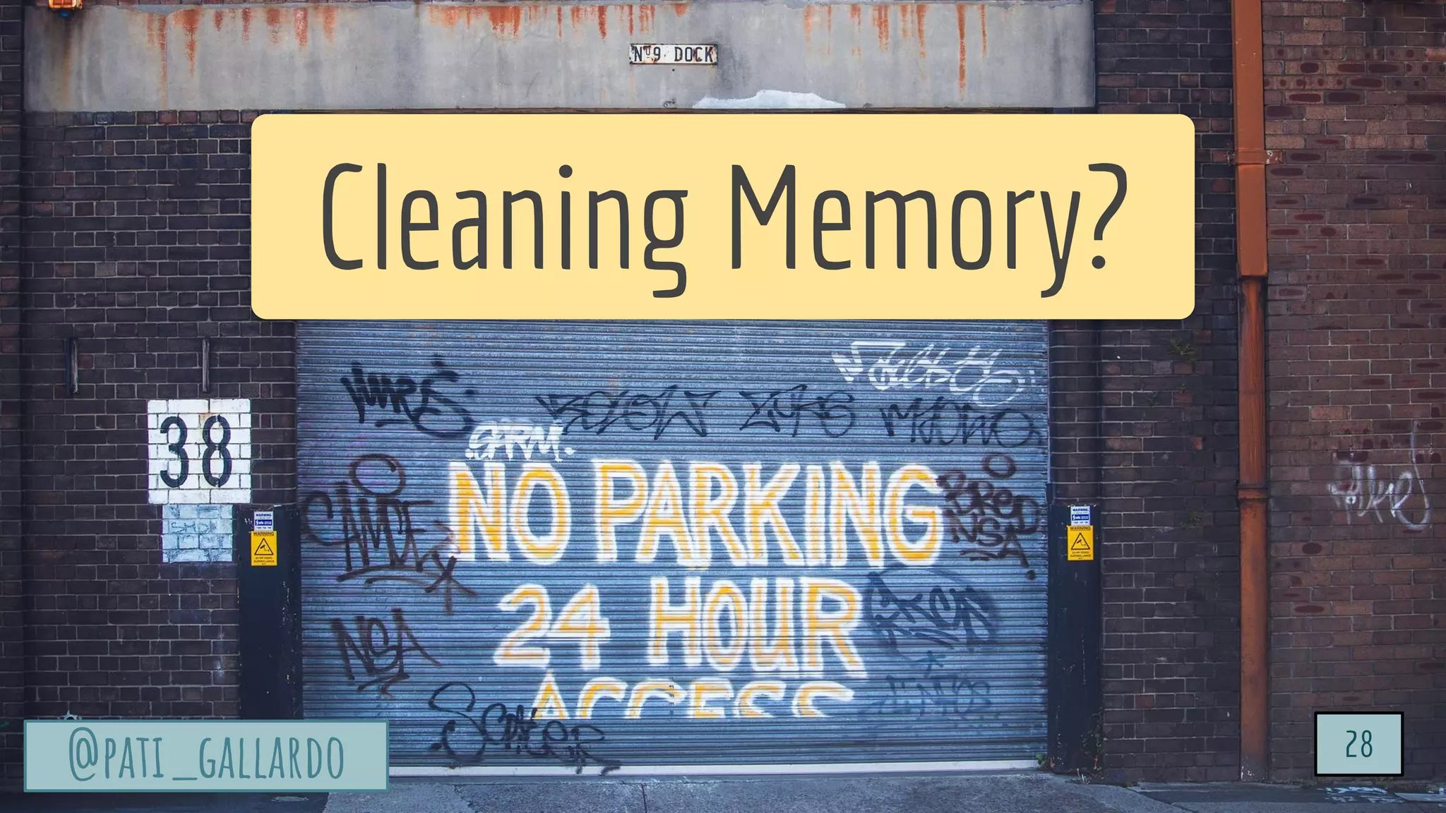 TurtleSec
@pati_gallardo 28
@pati_gallardo 28
Cleaning Memory?
 