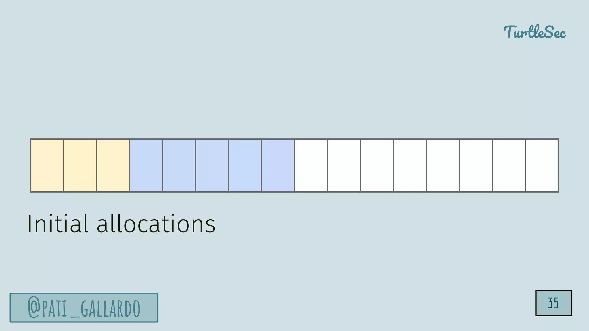 TurtleSec
@pati_gallardo
Initial allocations
35
 