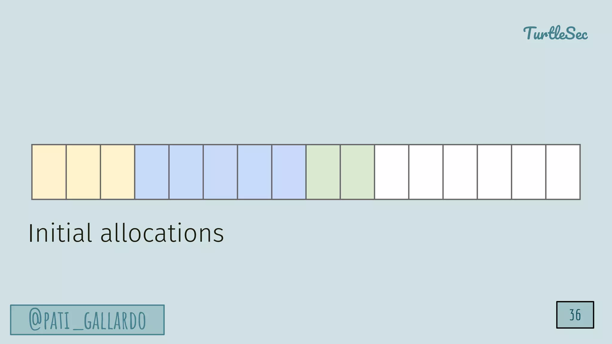 TurtleSec
@pati_gallardo
Initial allocations
36
 