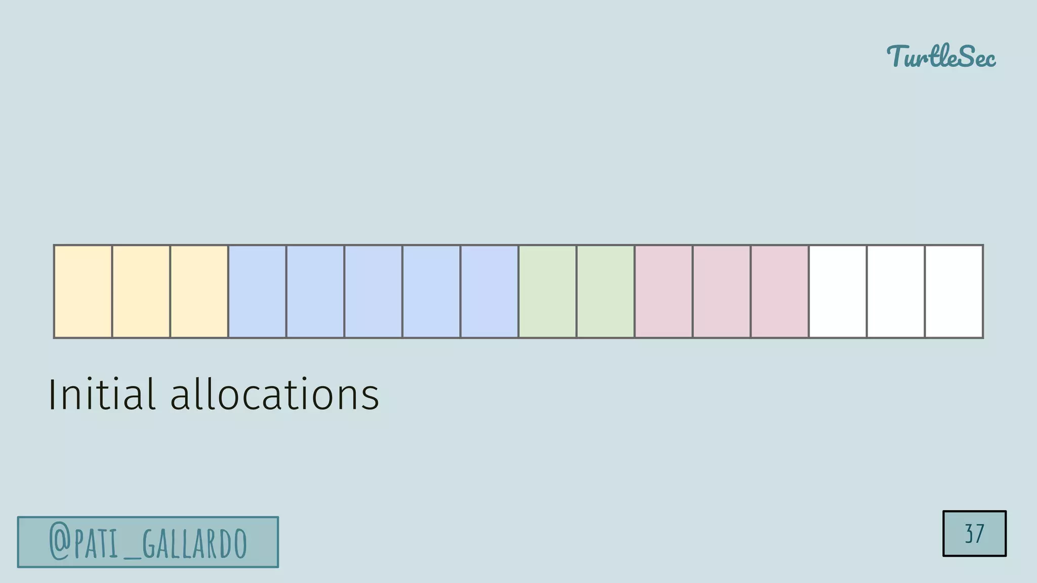 TurtleSec
@pati_gallardo
Initial allocations
37
 