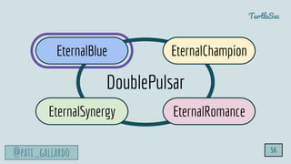 TurtleSec
@pati_gallardo
DoublePulsar
EternalBlue
EternalRomance
EternalChampion
EternalSynergy
56
 