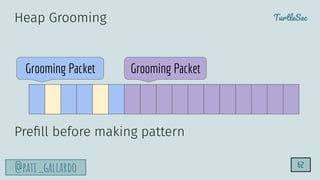 TurtleSec
@pati_gallardo
Heap Grooming
Preﬁll before making pattern
Grooming Packet Grooming Packet
62
 