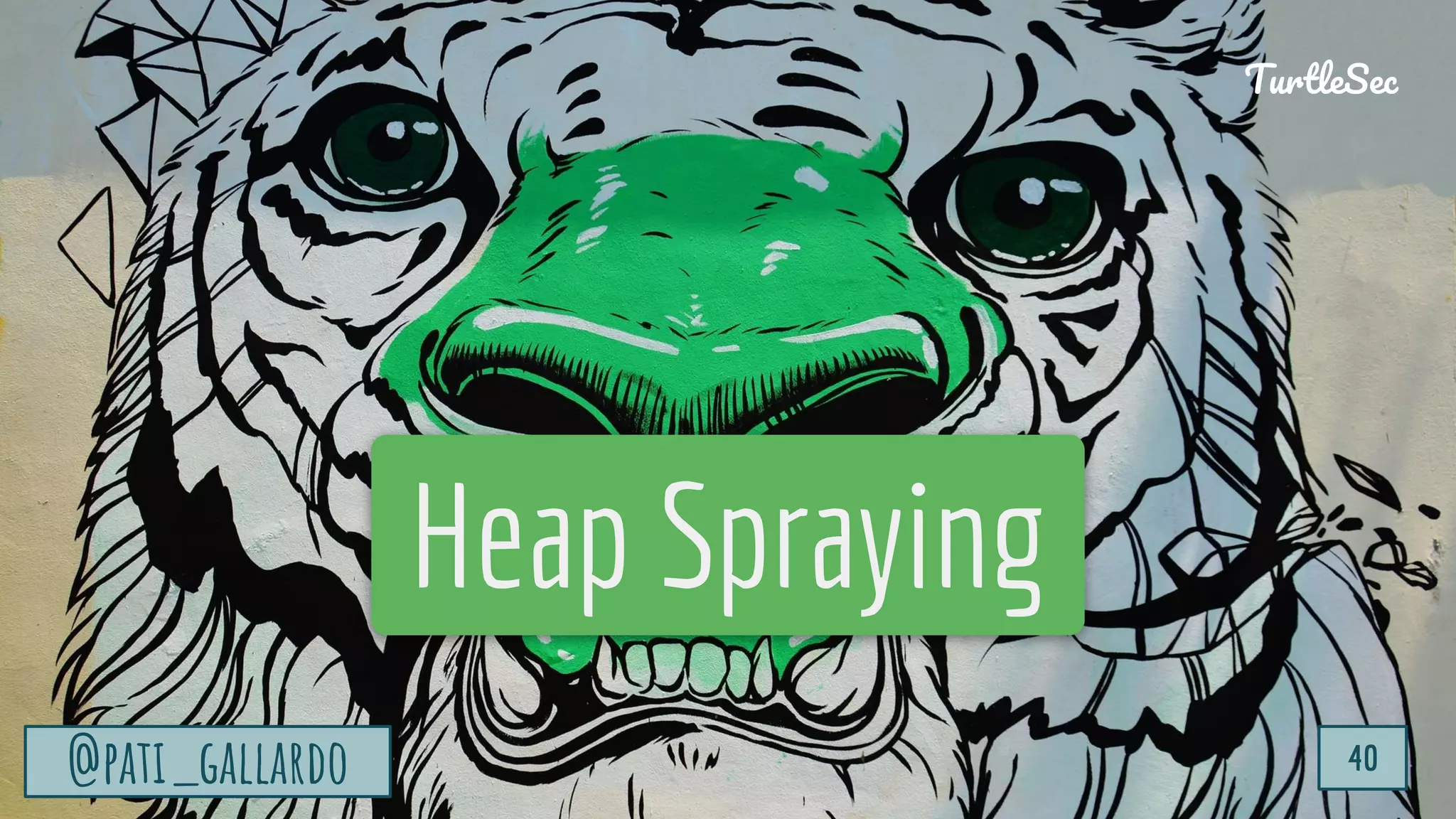 TurtleSec
@pati_gallardo 40
Heap Spraying
@pati_gallardo 40
TurtleSec
 