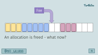 TurtleSec
@pati_gallardo 35
Free
An allocation is freed - what now?
 