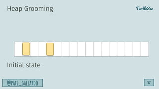 TurtleSec
@pati_gallardo 57
Heap Grooming
Initial state
 