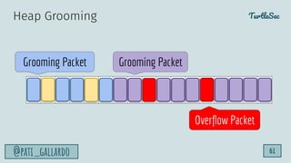 TurtleSec
@pati_gallardo 61
Heap Grooming
Overﬂow Packet
Grooming Packet Grooming Packet
 