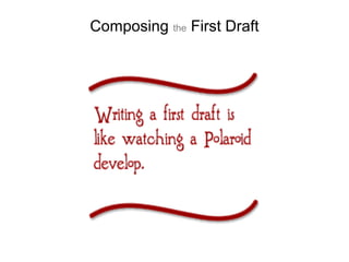 Composing the First Draft
 