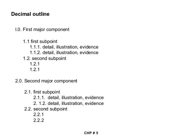 outlining an essay with example