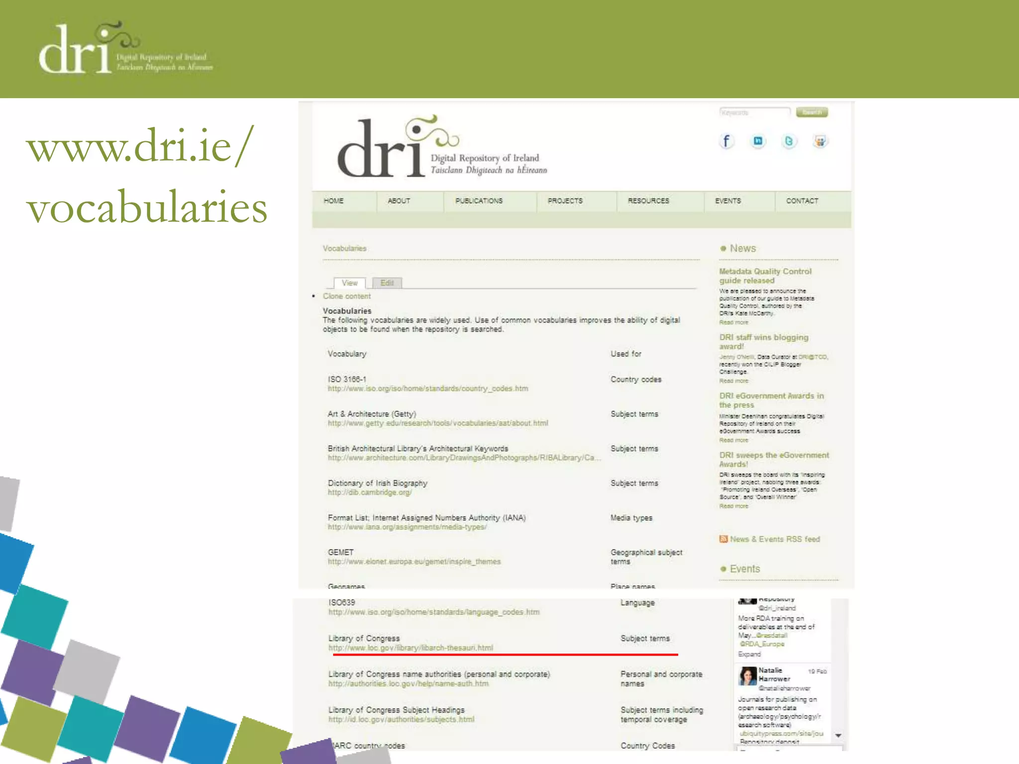 www.dri.ie/
vocabularies
 