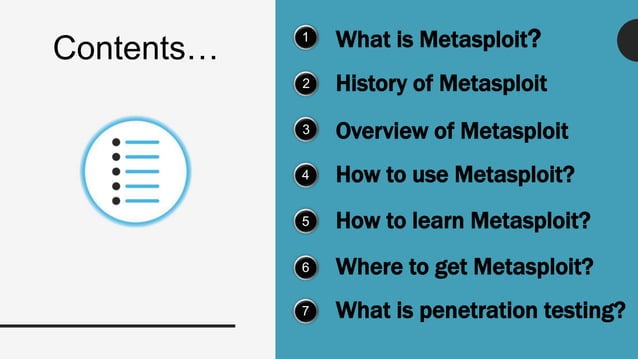 Introduction to metasploit | PPT