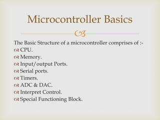 Introduction to Microcontroller | PPTX
